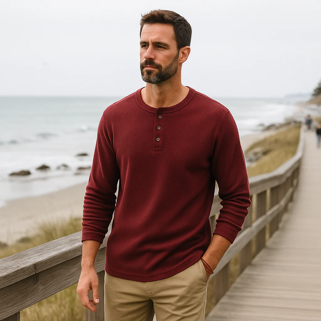 Pull classique pour homme - manches longues - Image 4