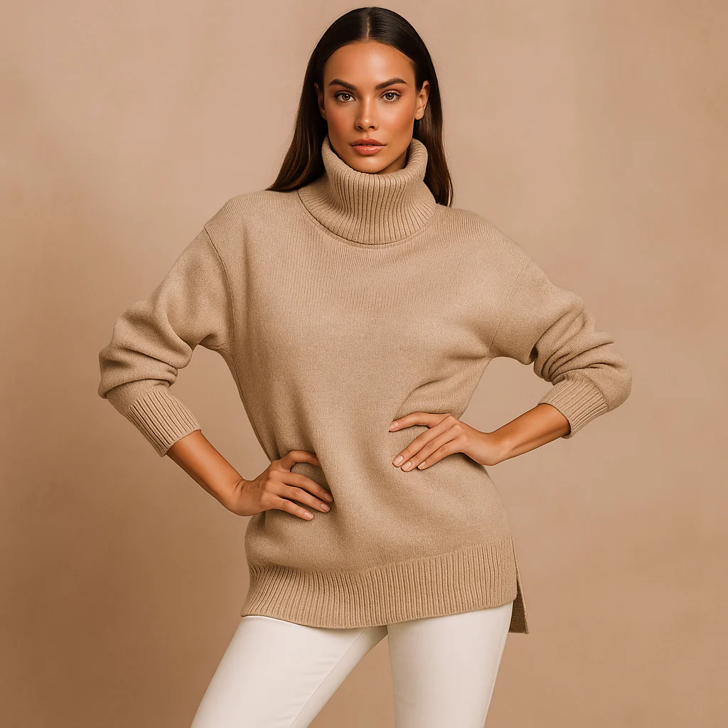 Pull Col Montant Tricoté - Confortable - Stylé - Luo - Image 3