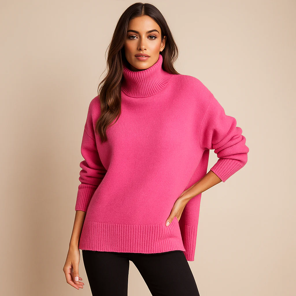 Pull Col Montant Tricoté - Confortable - Stylé - Luo - Image 4