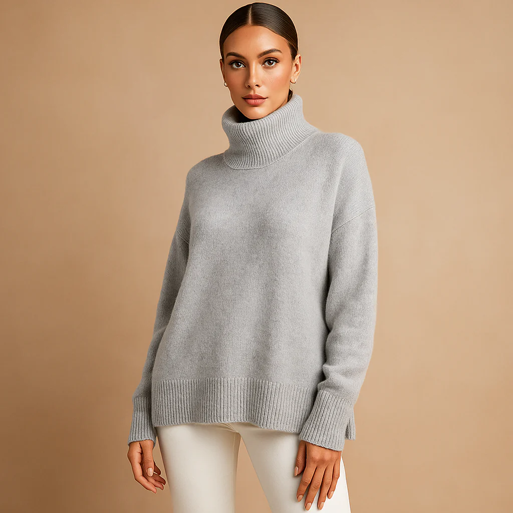 Pull Col Montant Tricoté - Confortable - Stylé - Luo - Image 6