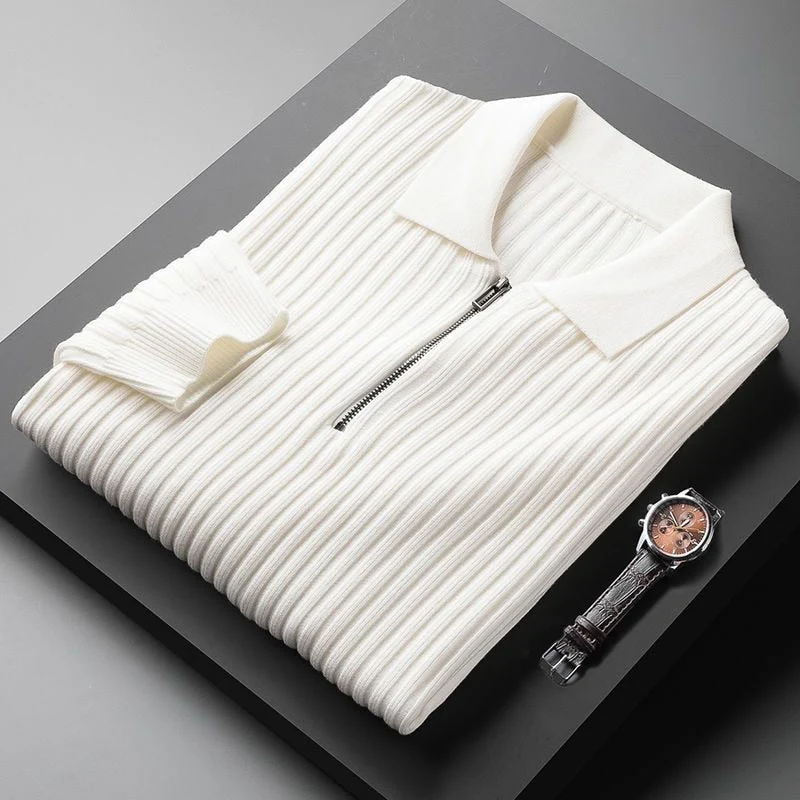 Pull Col Polo Premium Homme - Doux - Confortable - Coupe Ajustée - Image 3