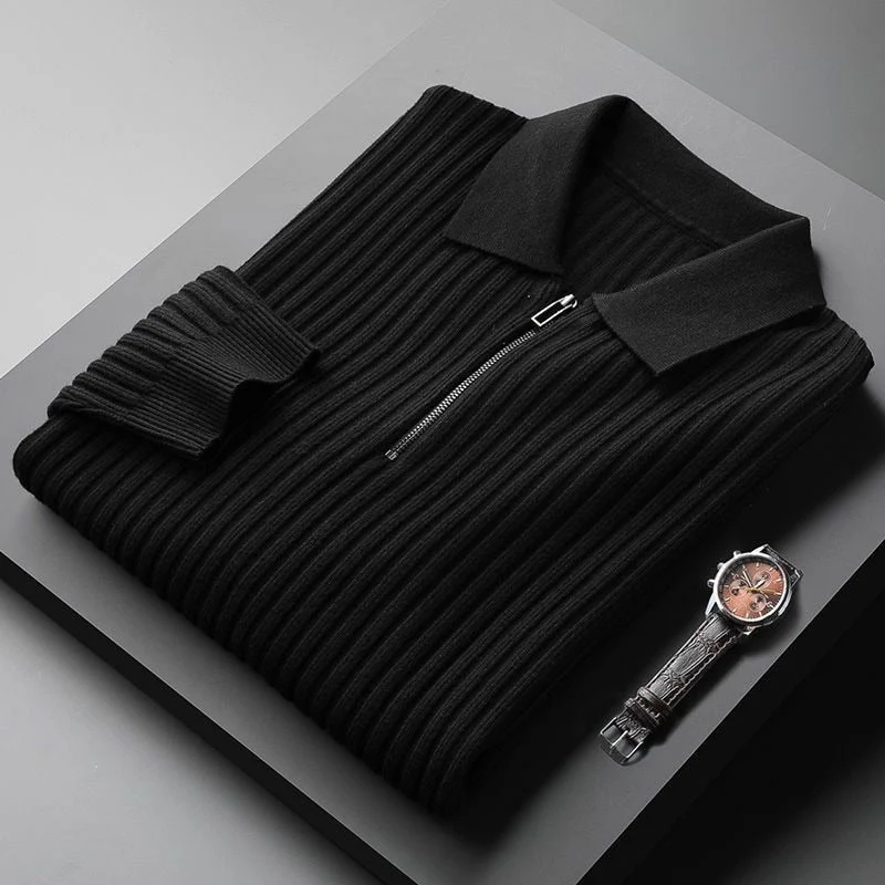 Pull Col Polo Premium Homme - Doux - Confortable - Coupe Ajustée - Image 4