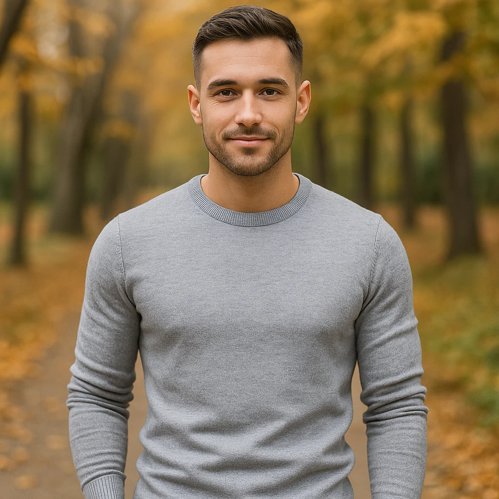 Pull Col Rond pour Homme – Doux & Chaud – Pull en Tricot à Manches Longues - Image 4