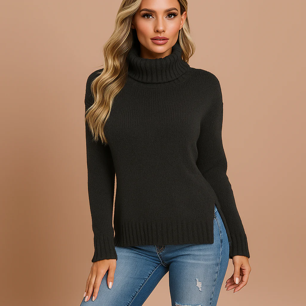Pull col roulé - Confortable - Élégant - Chaud - Image 2