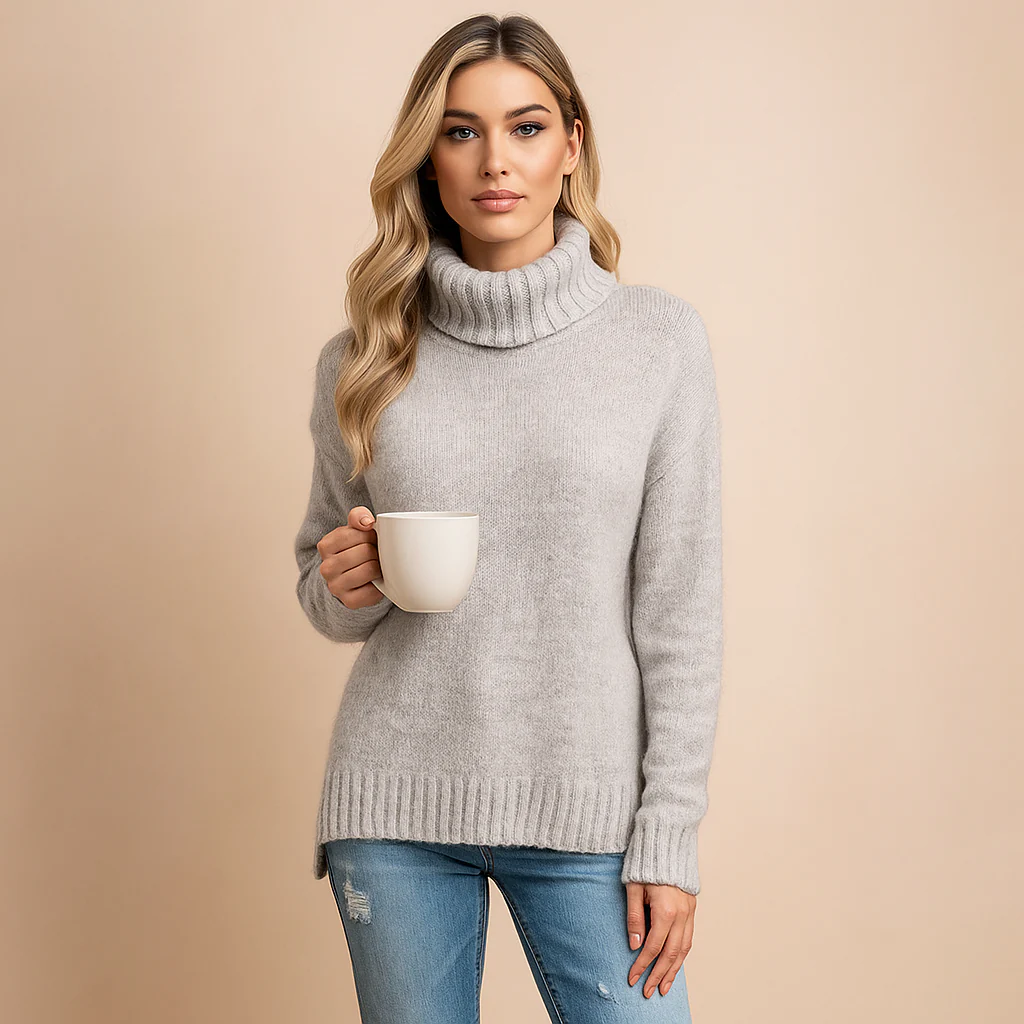 Pull col roulé - Confortable - Élégant - Chaud - Image 3