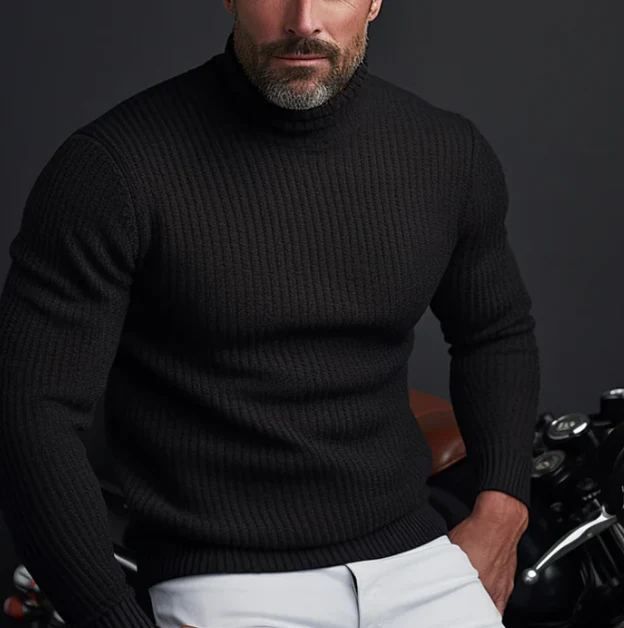 Pull col roulé homme - haute qualité - coupe moderne - Image 3
