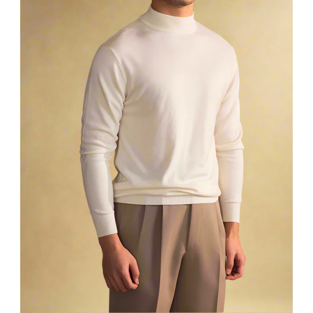 Pull col roulé homme - laine - classique élégant - Image 3