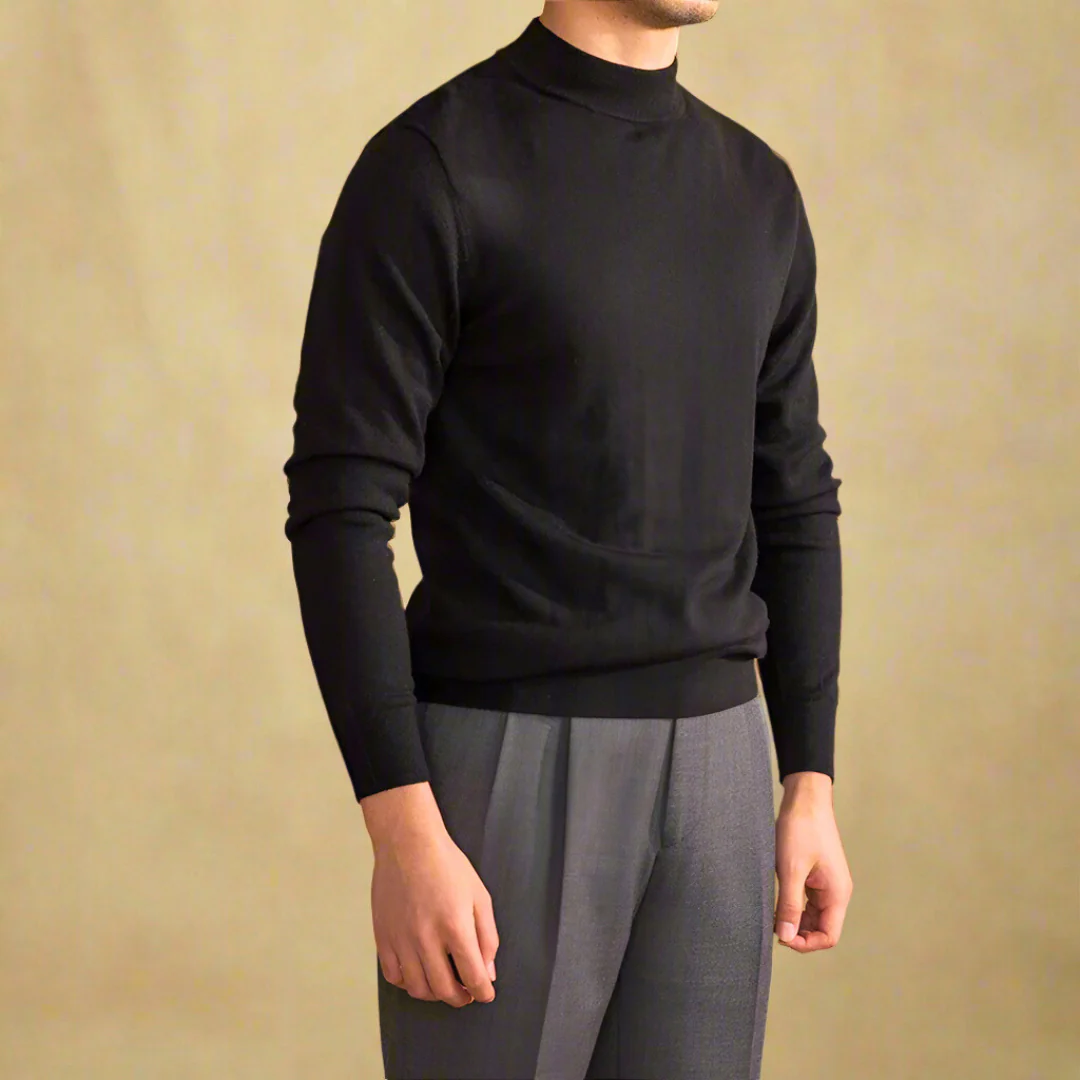 Pull col roulé homme - laine - classique élégant - Image 6
