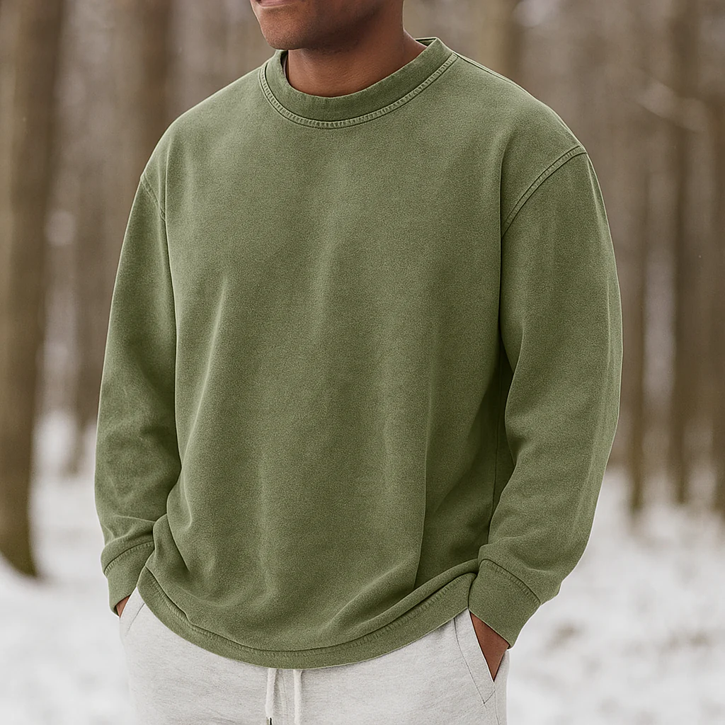 Pull Crewneck Homme – Coton Doux – Coupe Légère – Manches Longues - Image 5
