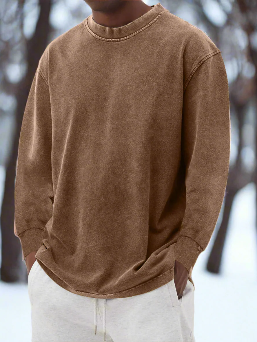 Pull Crewneck Homme – Coton Doux – Coupe Légère – Manches Longues - Image 7