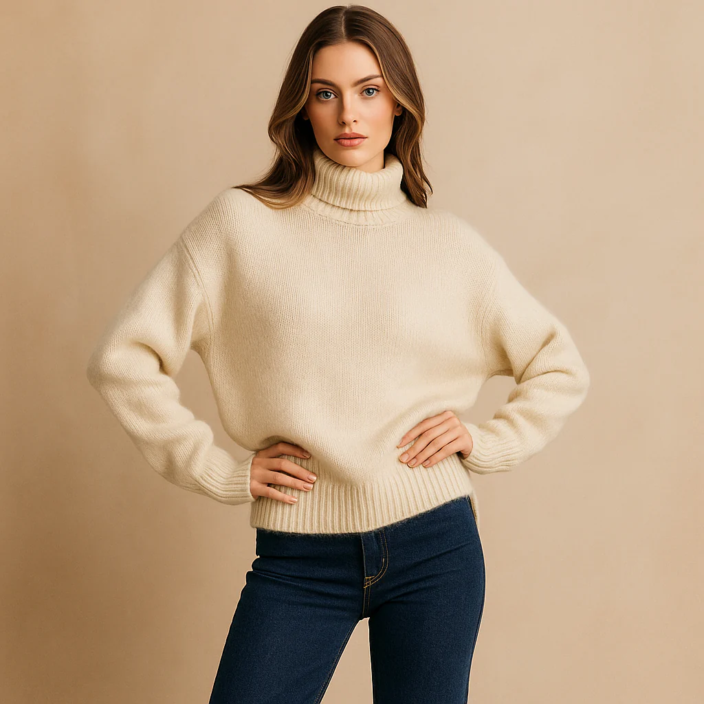 Pull Élégant - Col Montant - Confortable - Stylé - Intemporel - Image 6