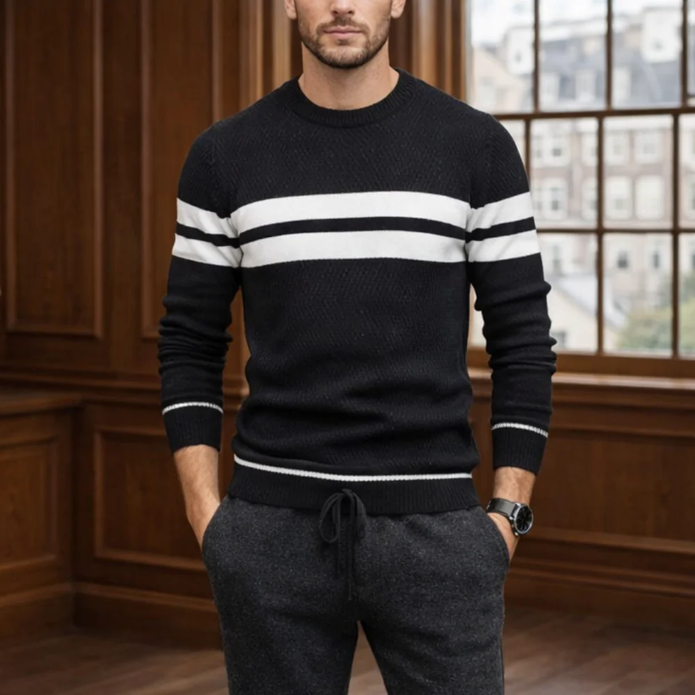 Pull en maille élégant pour homme | Style décontracté | Doux, confortable, polyvalent - Image 3