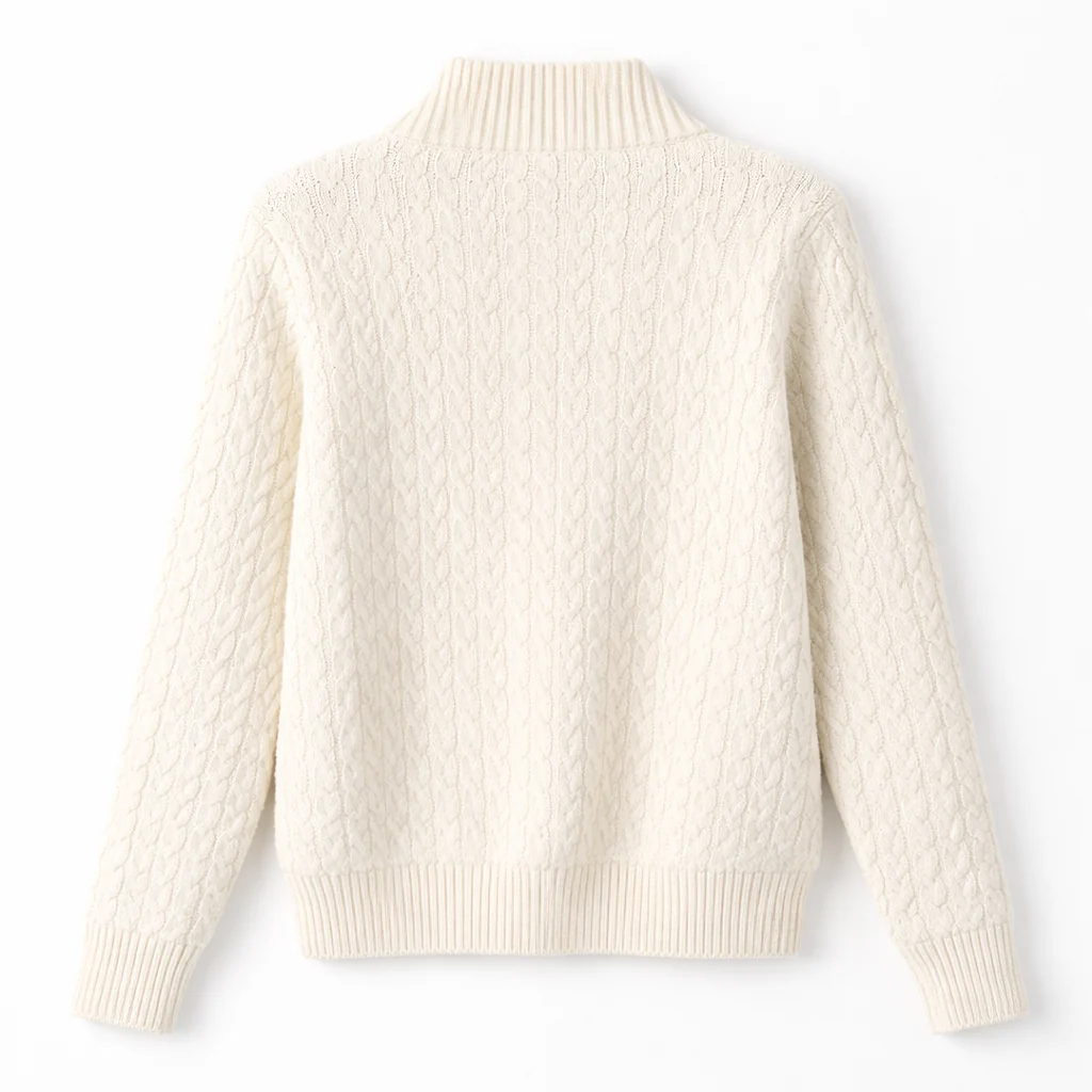 Pull en tricot - fermeture éclair - confortable - élégant - Image 6