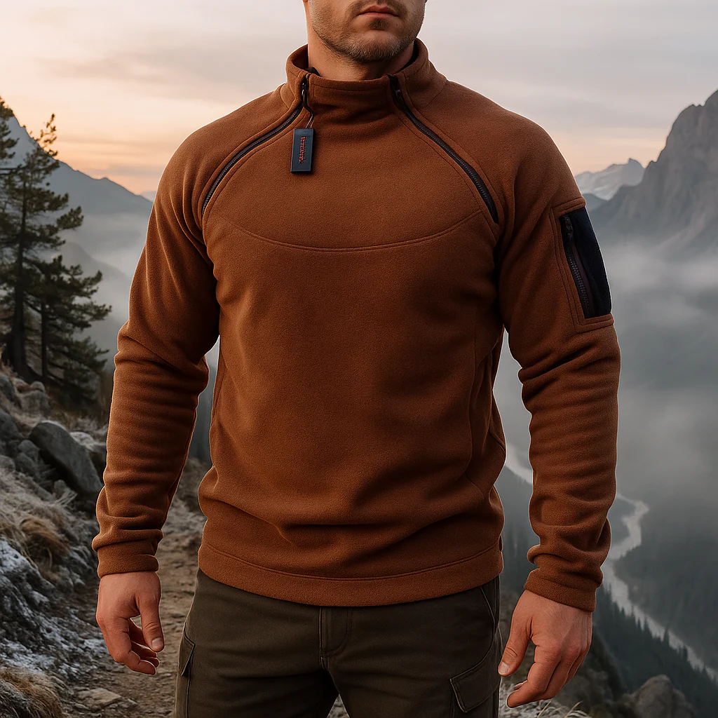 Pull Fleece Homme - Coupe-vent Tactique - Léger Chaud - Image 5