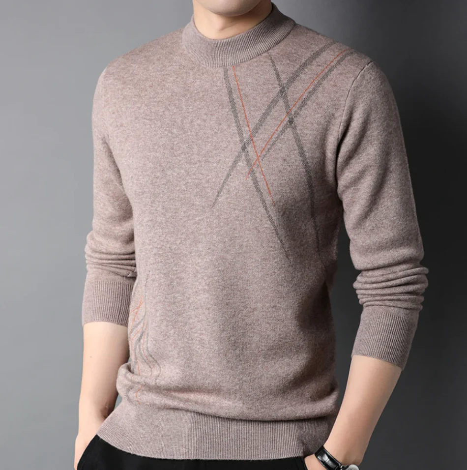 Pull homme col rond - haute qualité - stylé - Image 3