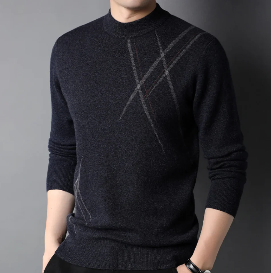Pull homme col rond - haute qualité - stylé - Image 4