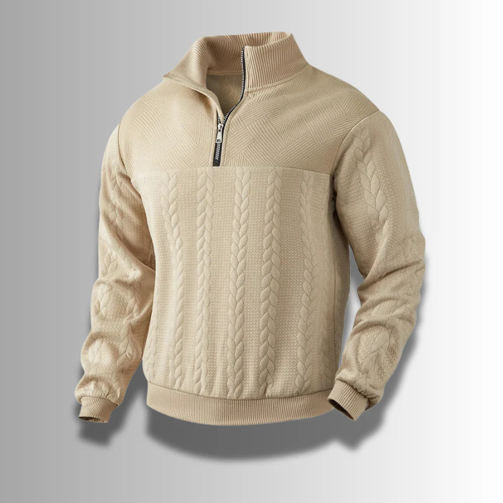 Pull laine mérinos homme - haut de gamme - chaud - élégant - Image 2