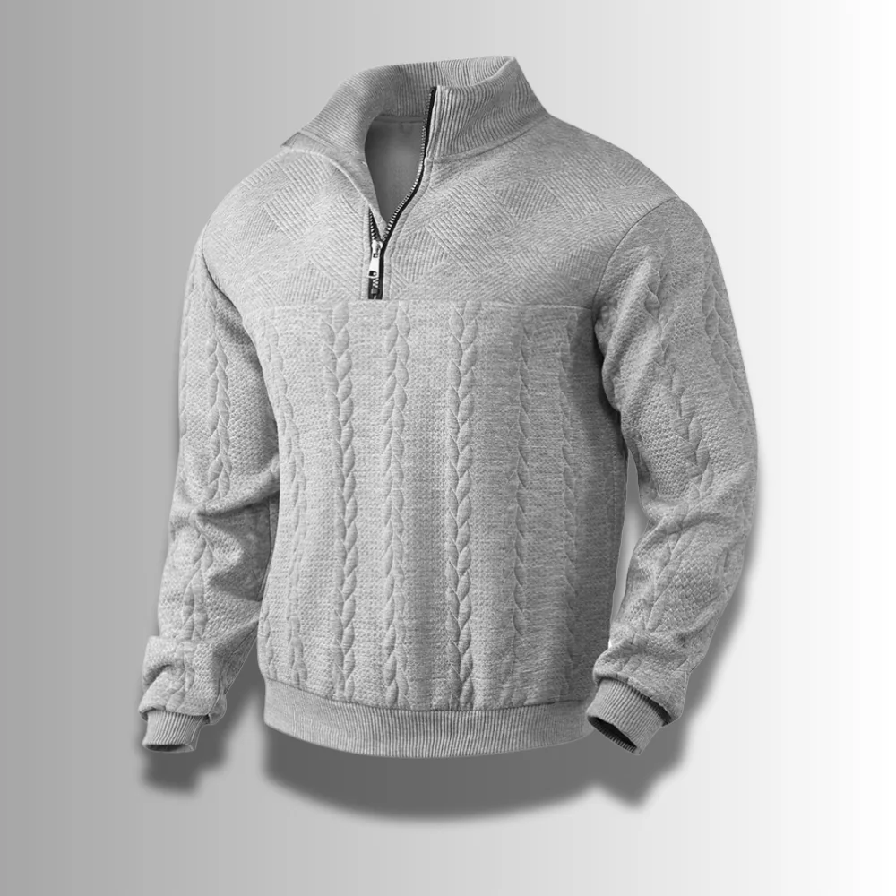 Pull laine mérinos homme - haut de gamme - chaud - élégant - Image 5