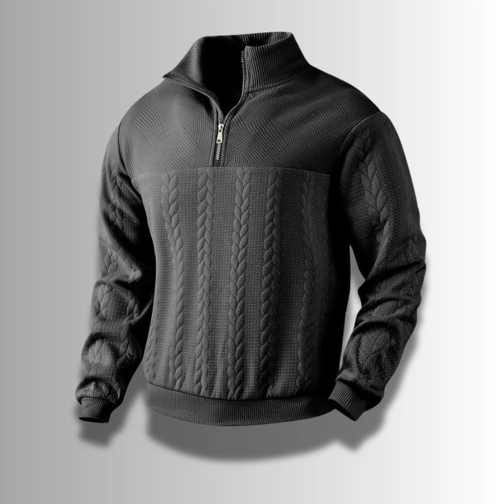 Pull laine mérinos homme - haut de gamme - chaud - élégant - Image 9