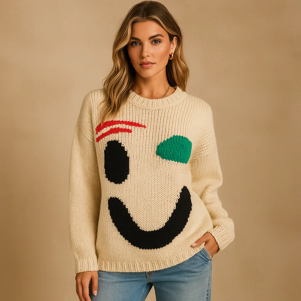 Pull Oversize en Coton - Confort Doux - Tricot Élégant - Image 3