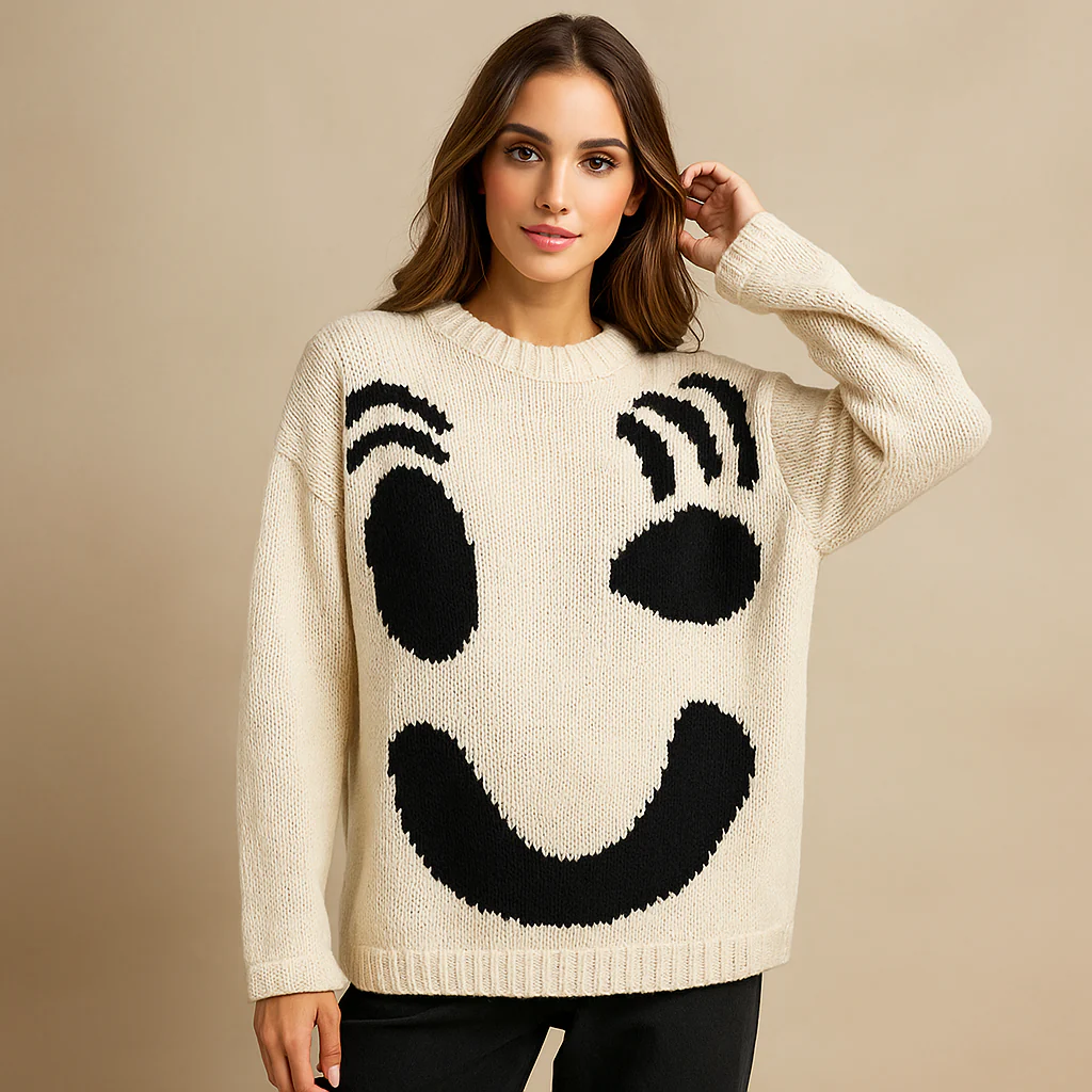 Pull Oversize en Coton - Confort Doux - Tricot Élégant - Image 4