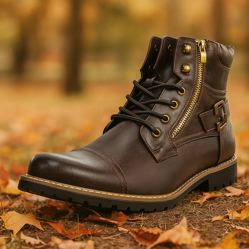 Rhion - Bottes Moto Homme Cuir Antidérapantes - Image 2