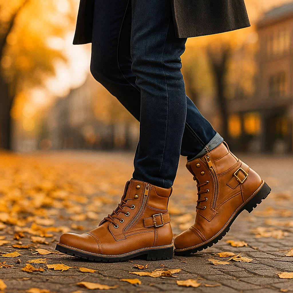 Rhion - Bottes Moto Homme Cuir Antidérapantes - Image 4