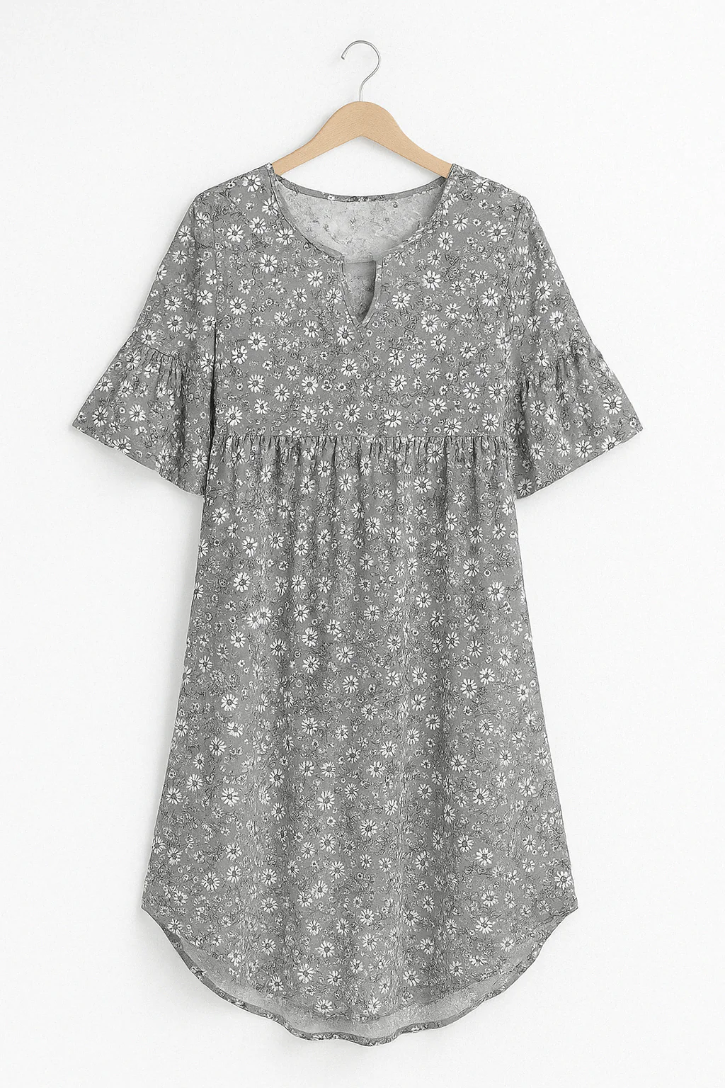 Robe Annalena - Midi élégante - Motif floral raffiné - Image 5