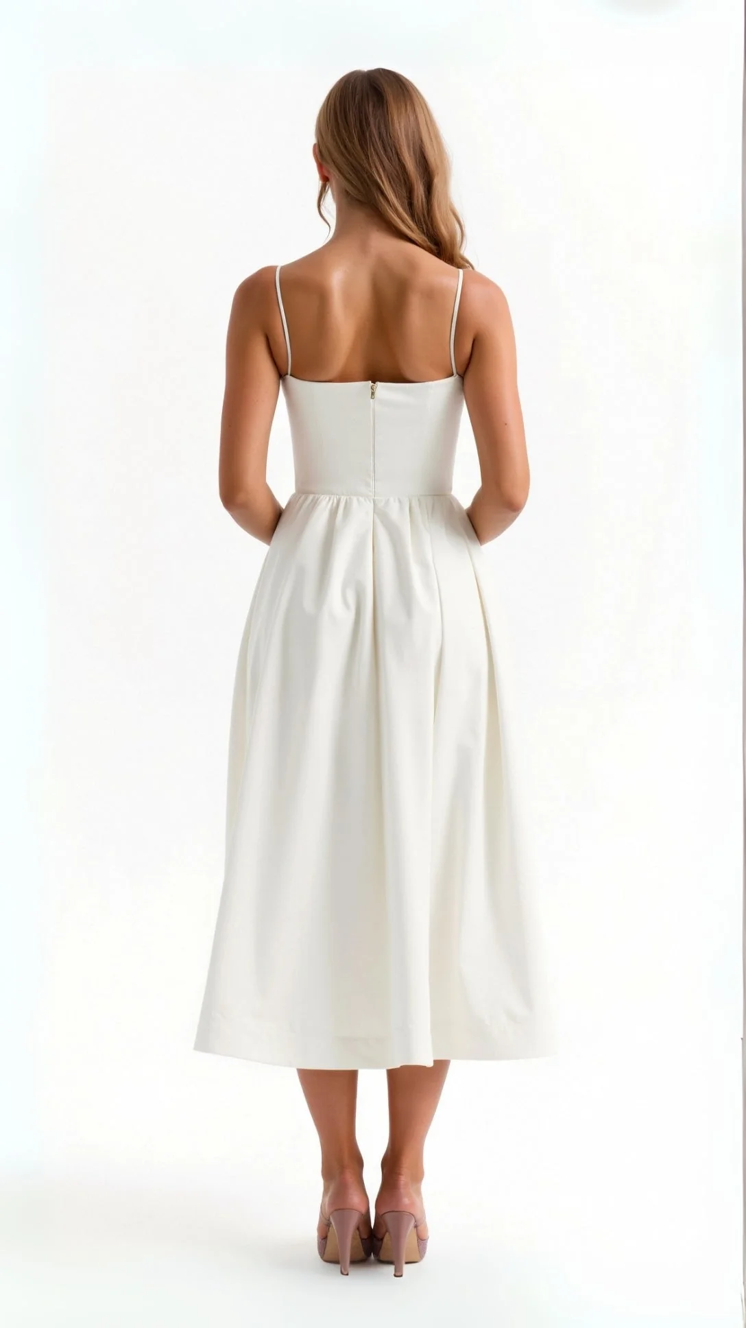 Robe de soirée à bretelles - Midi légère d'été - Femme - Image 2
