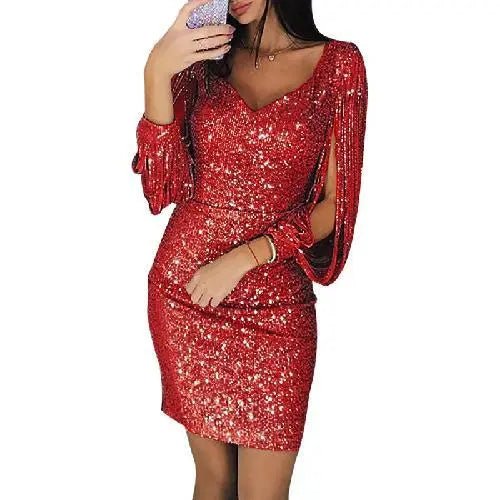 Robe de soirée Anika - Pailletée Glitzer - Longue - Élégante - Image 2