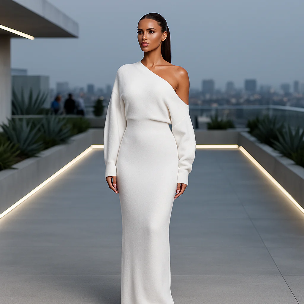 Robe de soirée élégante - Luxoria - Modèle luxueux - Femme - Image 3