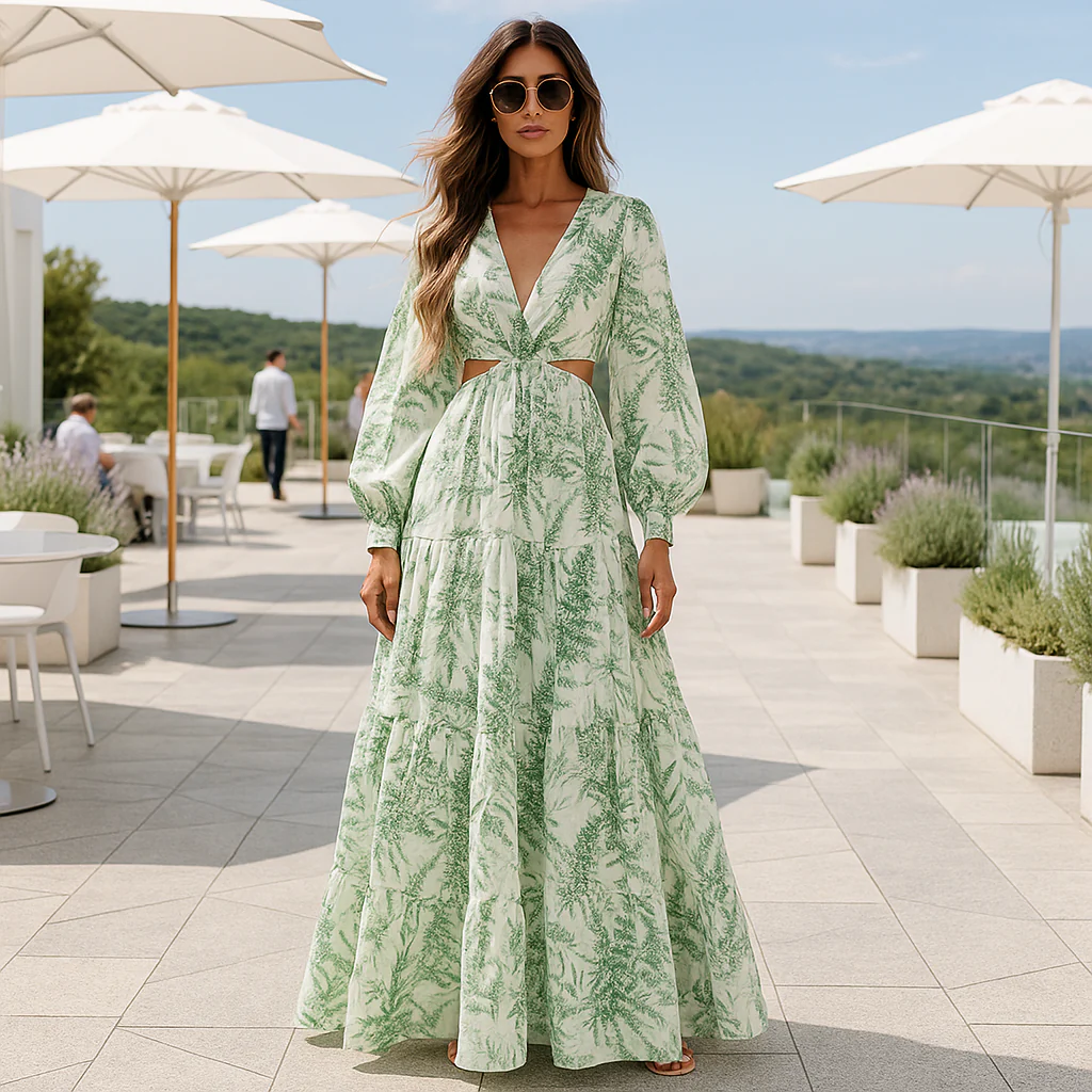 Robe de soirée longue - maxi d'été - élégante Parisienne - Image 2