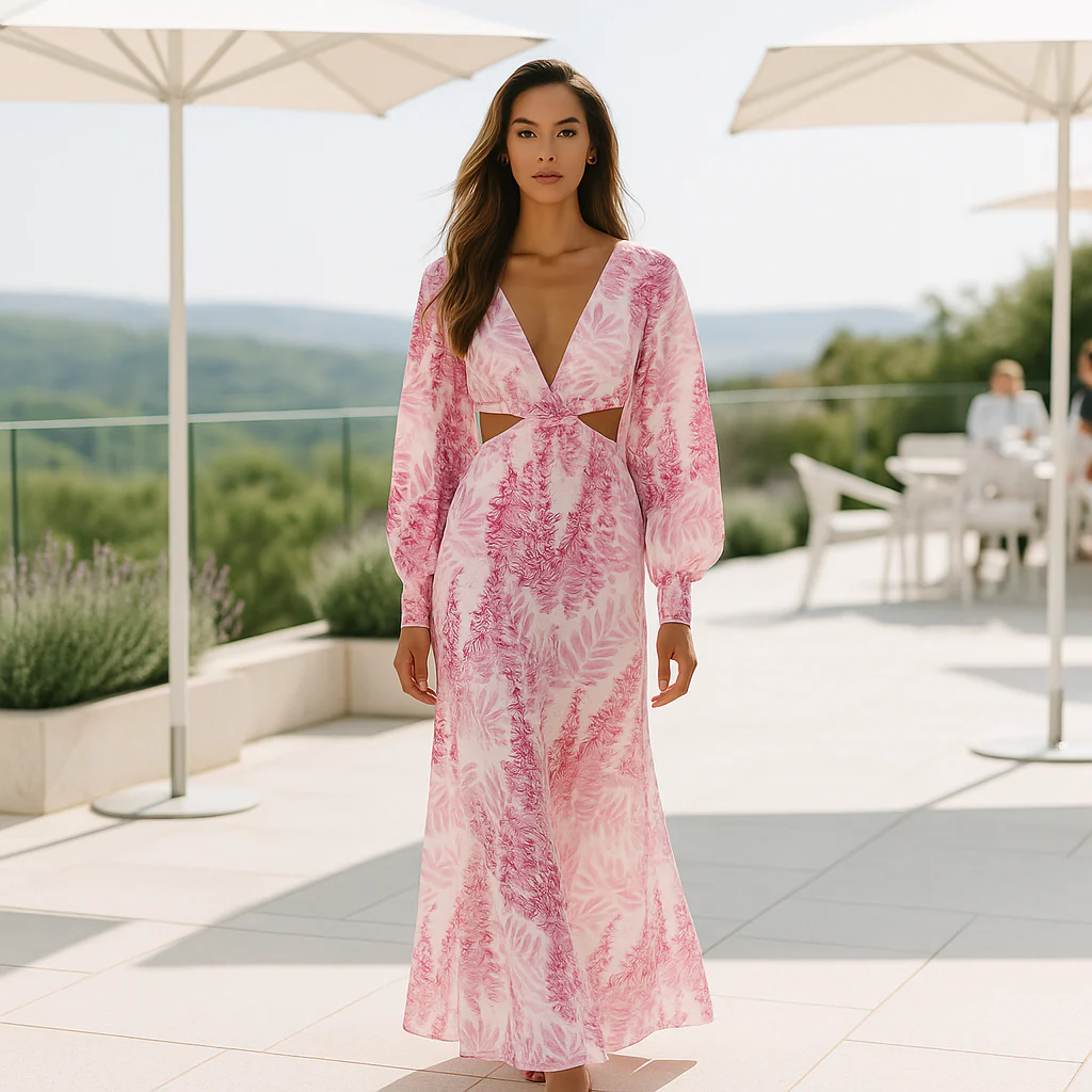 Robe de soirée longue - maxi d'été - élégante Parisienne - Image 3