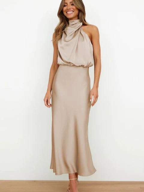 Robe de soirée maxi - cocktail - épaules dénudées - élégante - Image 2