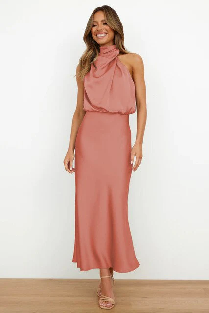 Robe de soirée maxi - cocktail - épaules dénudées - élégante - Image 4