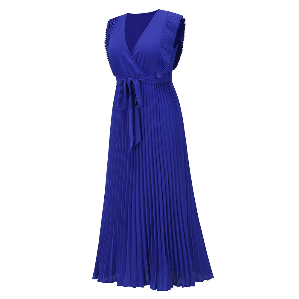 Robe de soirée maxi élégante - Volants - Décolleté en V - Image 15
