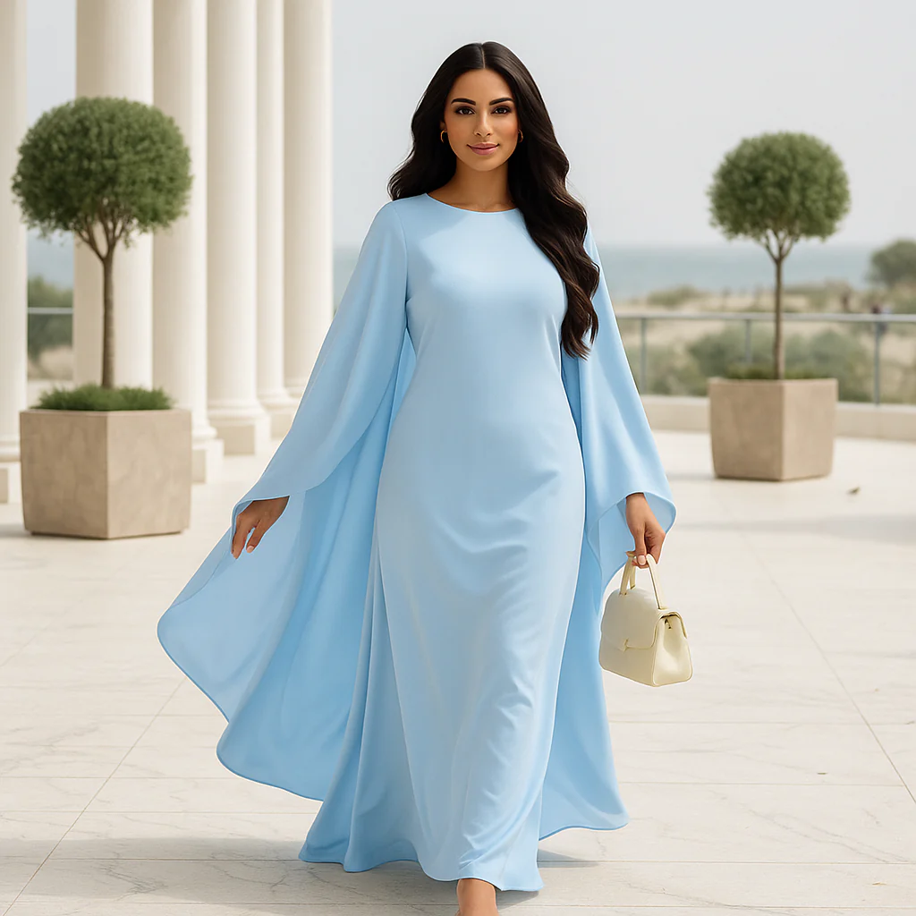 Robe de soirée maxi Marleen - Cape spectaculaire - Image 4
