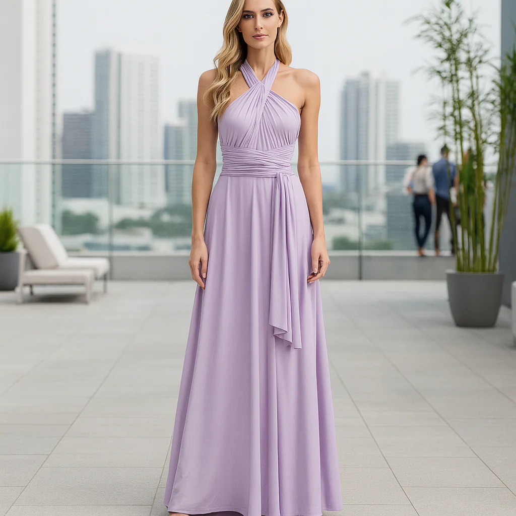 Robe de Soirée Maxi Sexy - Dos Nu - Fendue - Image 8