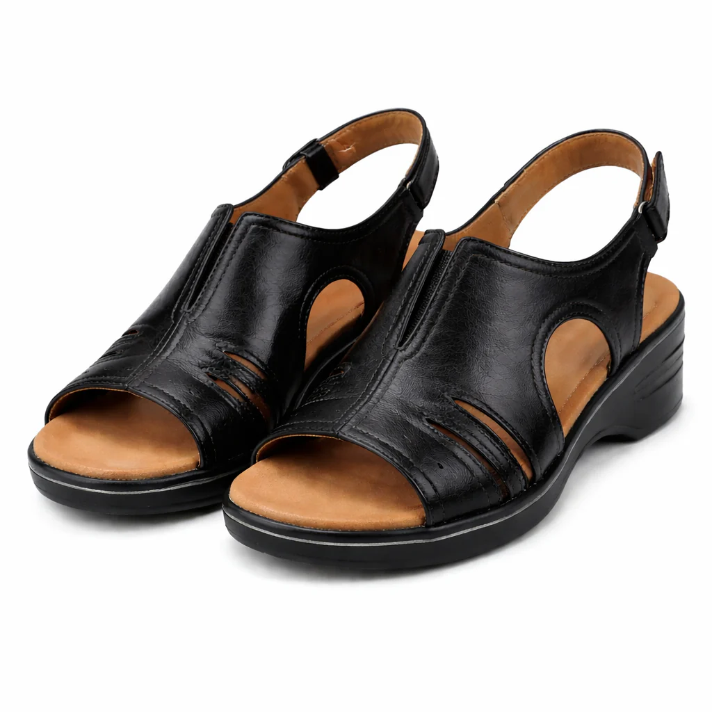 Sandales Orthopédiques en Cuir pour Femme | Support de Voûte Plantaire Confor... - Image 7
