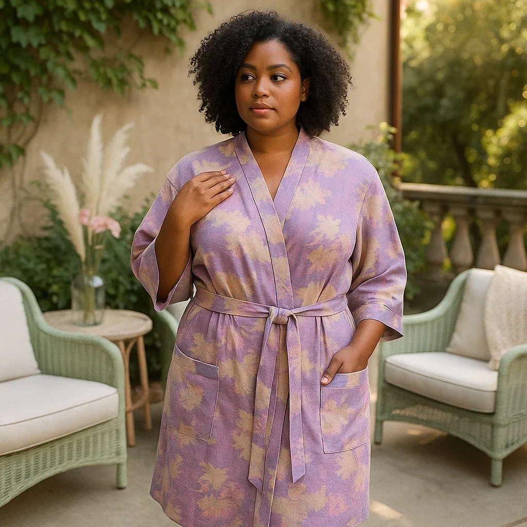SereniLoom – Kimono Élégant en Coton Aéré pour un Maximum de Détente - Image 2
