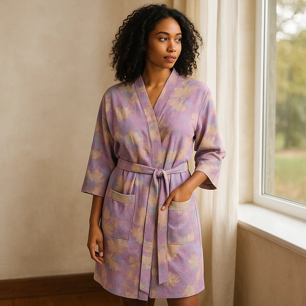 SereniLoom – Kimono Élégant en Coton Aéré pour un Maximum de Détente - Image 3