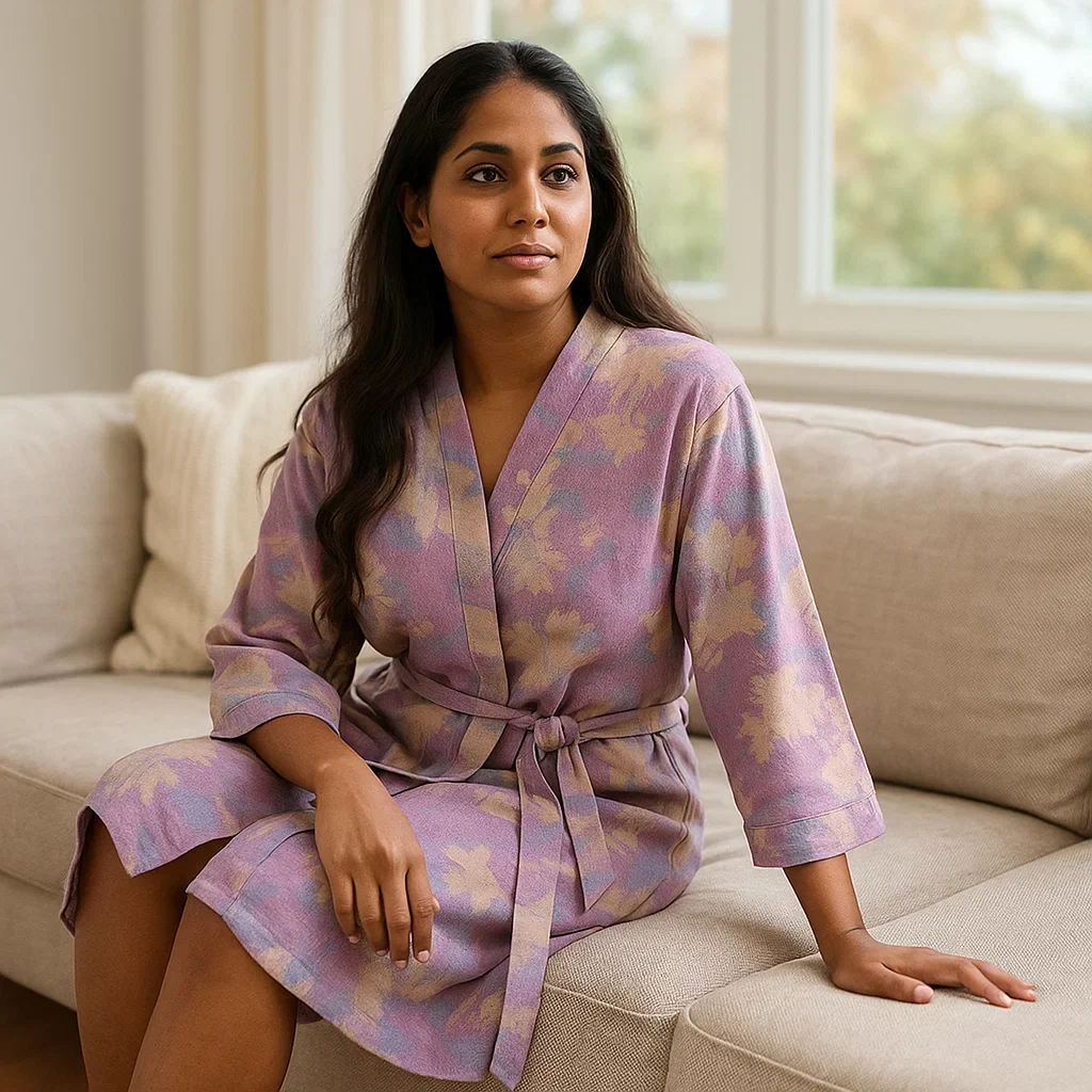 SereniLoom – Kimono Élégant en Coton Aéré pour un Maximum de Détente - Image 4