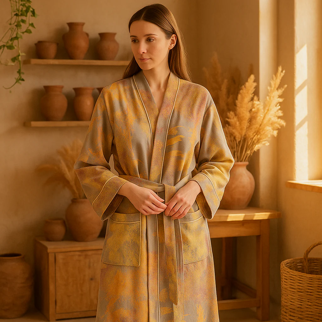 SereniLuxe – Peignoir Respirant et Élégant de Style Kimono pour un Maximum de Détente - Image 7