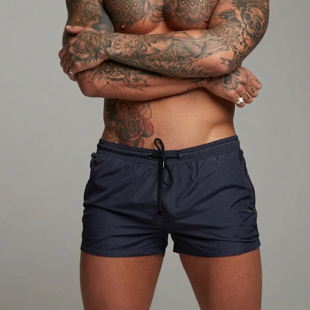 Short de bain stylé Vin à séchage rapide pour homme | Confortable et à séchag... - Image 3