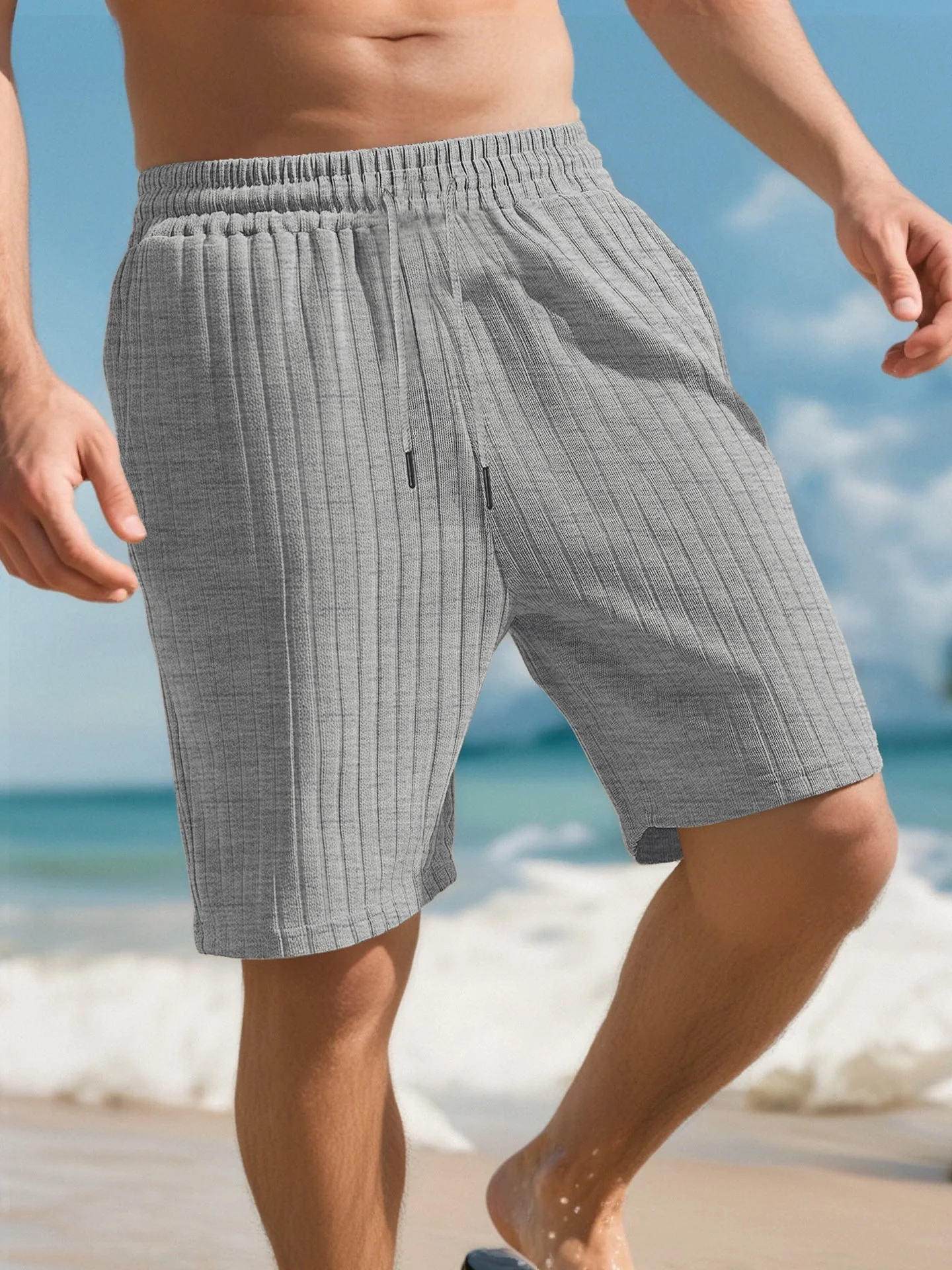 Shorts de bain pour hommes - Technologie régulant l'humidité - Taille élastique - Image 3