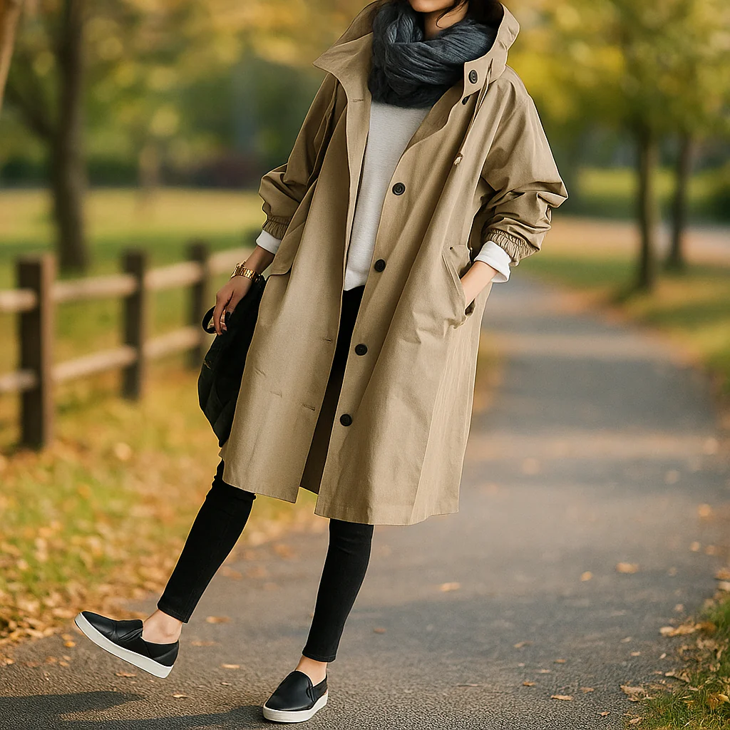 Siena - Manteau Trench Élégant - Style Intemporel - Coupe Parfaite - Image 4