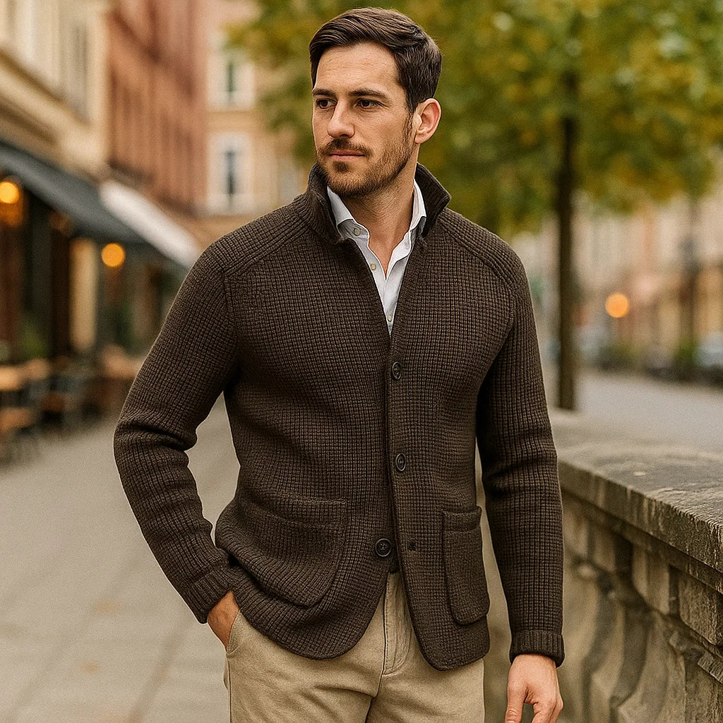 Sigmund - Élégant cardigan pour homme - Style confortable - Qualité intemporelle - Image 5