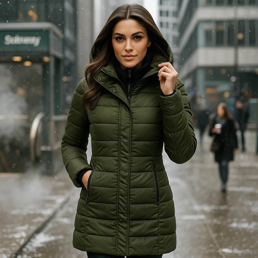 Stilla - Long Manteau avec Doublure Douce et Capuche - Confort Tendance - Image 3
