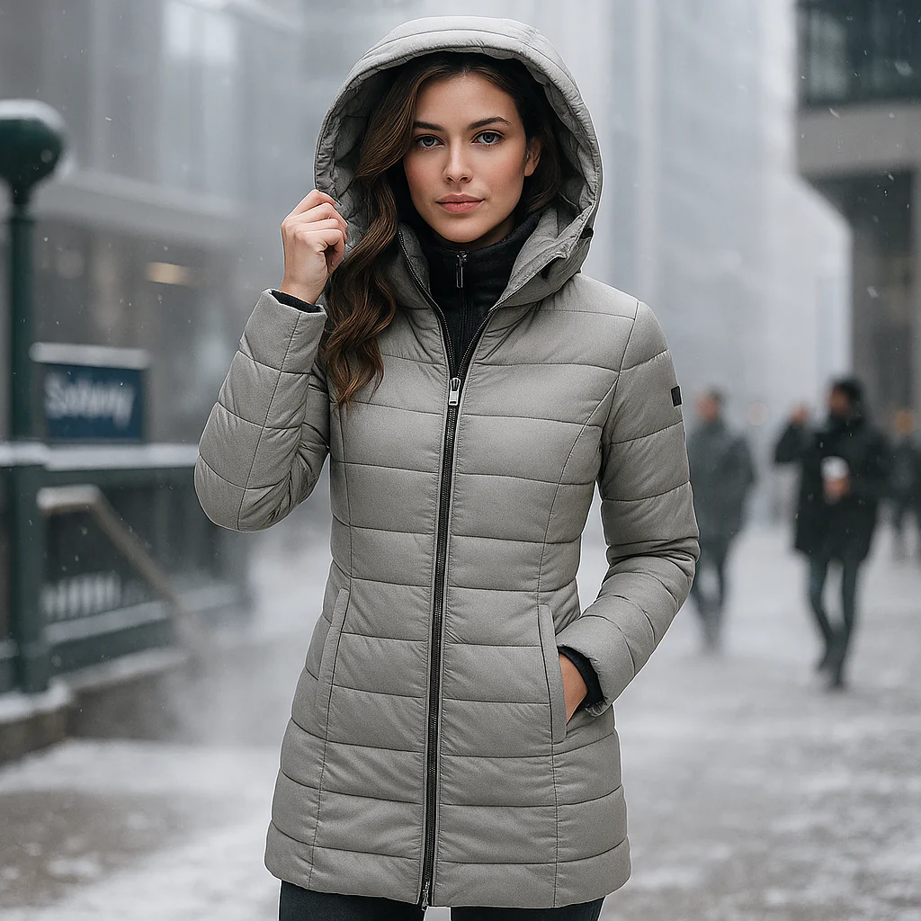 Stilla - Long Manteau avec Doublure Douce et Capuche - Confort Tendance - Image 4