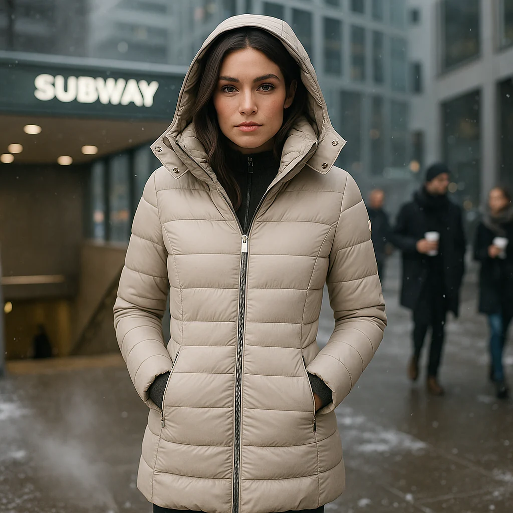 Stilla - Long Manteau avec Doublure Douce et Capuche - Confort Tendance - Image 5